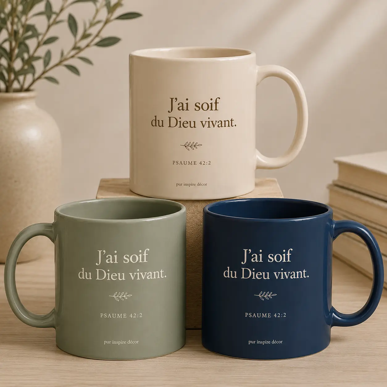 Mug « J'ai soif du Dieu vivant »